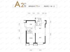 甘肃中集·一英里A2户型图