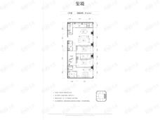 招商津湾天玺3室3厅3卫户型图