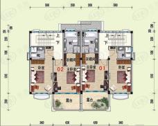 碧桂园山河城G25户型第二层4室2厅5卫1厨户型图