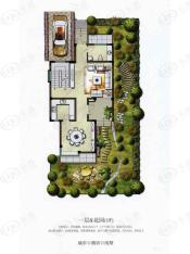 现代园墅房型: 多联别墅;  面积段: 295 －333 平方米;户型图