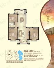 月湖名邸C户型户型图