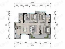 德阳绿地智慧公园城4室2厅2卫户型图