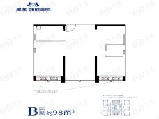 星星凯旋国际B户型户型图