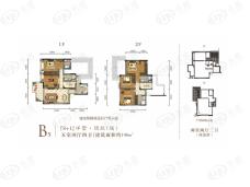 华宇旭辉锦绣花城洋房B5户型户型图