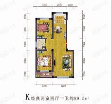 胜河新居K户型户型图