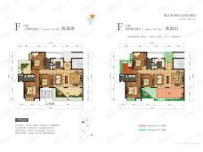 碧海蓝天4室2厅2卫户型图