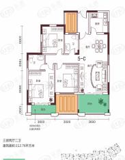 世纪豪庭3室2厅2卫户型图