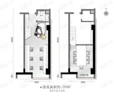 柏庄时代广场办公型户型图