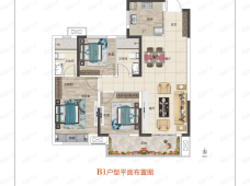 天纵时代城3室2厅2卫户型图