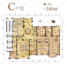 河畔公馆5室3厅3卫户型图