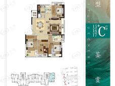 玺宇·悦城国际4室2厅2卫户型图