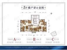 恒大珺睿府3室2厅1卫户型图