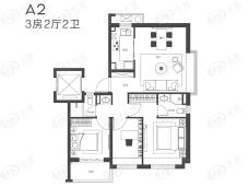 保利锦上3室2厅2卫户型图