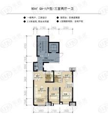 润华褐石公园2#GA-1户型户型图