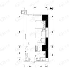 万科紫台紫台邑B户型户型图