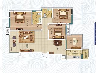 20期南湖世家B1户型户型图