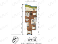 中国青城国际颐养中心3室2厅2卫户型图