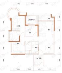 广园东东方名都13座03/04单元户型图