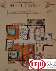 施格名门3室2厅2卫户型图