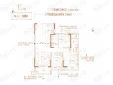 中南林樾3室2厅2卫户型图