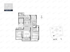 南山观枫四季花园3室2厅2卫户型图