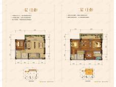 国盛天鹅墅3室2厅2卫户型图