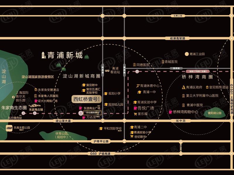 上海青浦西虹桥壹号住宅，商业在售进行时 户型面积72~120㎡