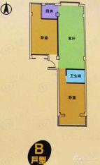 筑梦苑2室2厅1卫户型图