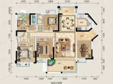 奥园·天翔誉峰4室2厅2卫户型图