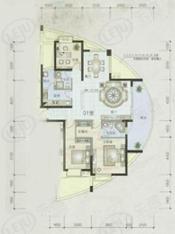 野风·海天城房型: 三房;  面积段: 120 －145 平方米;户型图