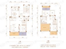 湾田望江府D01下叠户型图