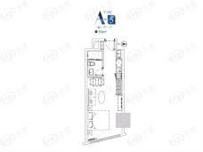 青岛世茂·悦海1室1厅1卫户型图