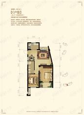 住友山居2室2厅1卫户型图