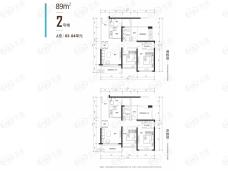 恒地悦山湖2号楼/J座/03,04单元户型图