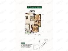 呼和浩特亿利生态城B户型户型图