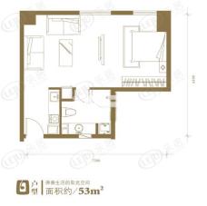 京隆国际公寓户型图