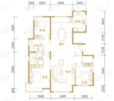 海亮国际社区3室2厅2卫户型图