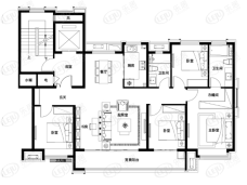 鲁商·健康城160㎡户型户型图