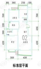 墨香山庄三房、104.18平方米户型图