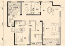 佳兆业君汇上品3室2厅2卫户型图