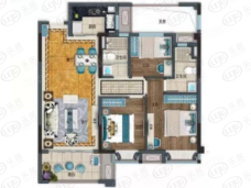 宁德福晟碧桂园·天骄3室2厅2卫户型图