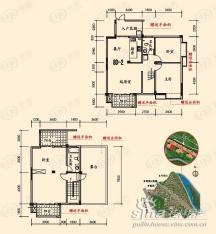 安厦世纪城D-2三室两厅二卫（复式）户型图