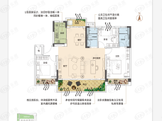 平顶山碧桂园凤凰城平顶山碧桂园凤凰城
标准层YJ125-7D户型鉴赏户型图