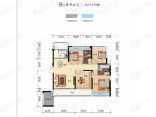 步步高置业·新天地3室2厅2卫户型图