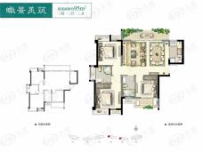 大唐水云间3室2厅2卫户型图