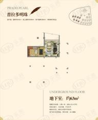 佳兆业壹号公馆别墅B户型 面积约432平米 地下室约63平米户型图