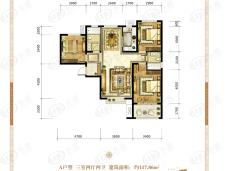 九宫馆3室2厅2卫户型图