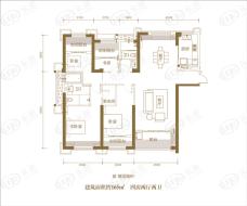 建发领第165㎡户型图