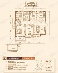 丽岛美生4室2厅2卫户型图