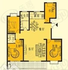 金港名庭4室2厅2卫户型图